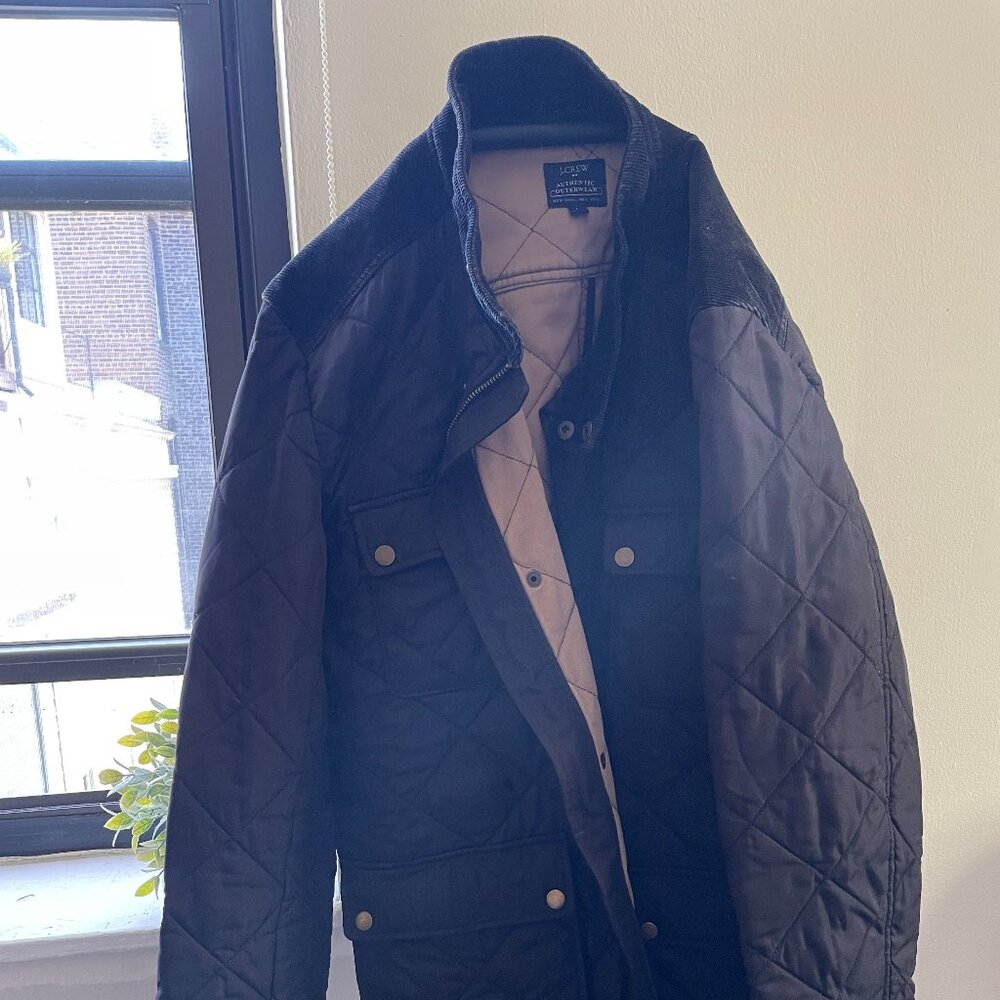 J.Crew Men's Black Quilted Jacket